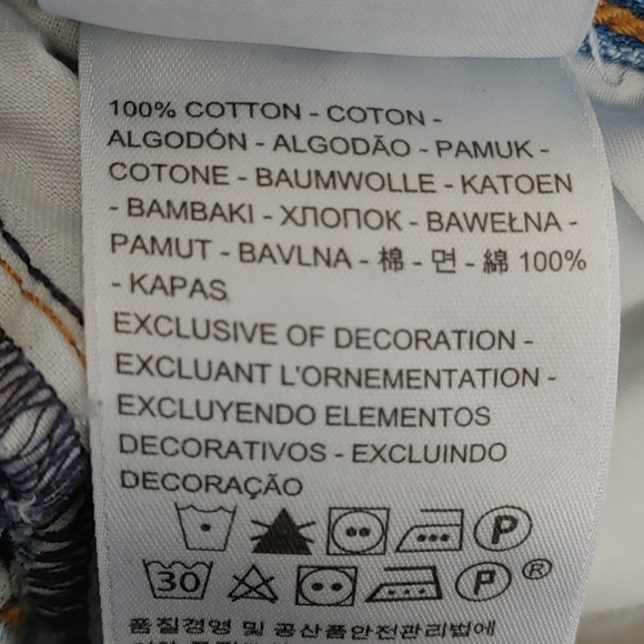 Levis Wedgie Distressed Straight Leg Jeans Sz 24 - Picture 11 of 12